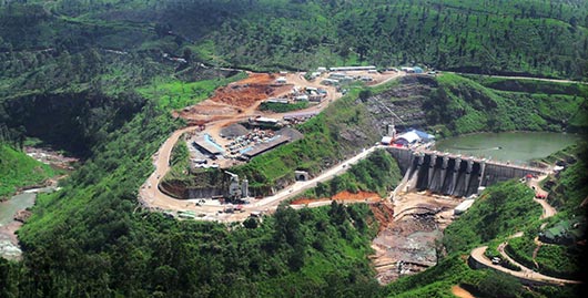 Sri Lanka President Mahinda Rajapaksa declares open the Upper Kotmale Hydro Power Project