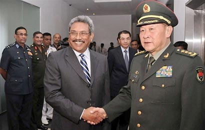 Chinese Defence Minister with Sri Lanka Defence  Secretary Mr. Gotabhaya Rajapaksa