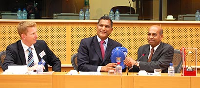 ICC Cricket promotion at the European Parliament