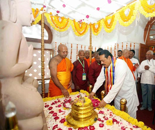 President Rajapaksa visits Sanchi