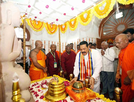 President Rajapaksa visits Sanchi