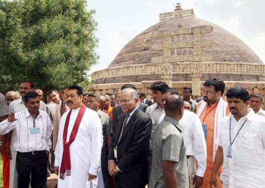 President Rajapaksa visits Sanchi