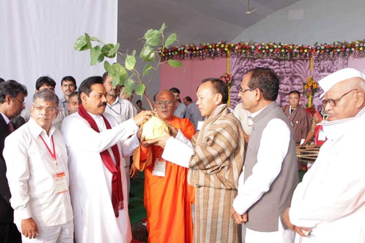 President Rajapaksa visits Sanchi