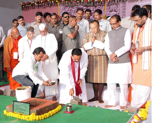 President Rajapaksa visits Sanchi