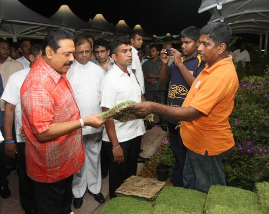 President on inspection of “Diyatha Uyana”- Battaramulla