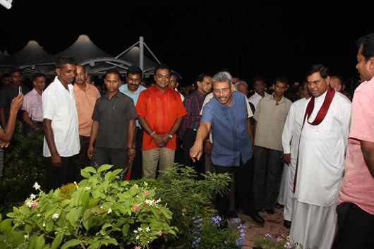 President on inspection of “Diyatha Uyana”- Battaramulla