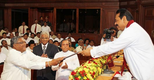 Ranjith and Herath take oaths as new Chief Ministers