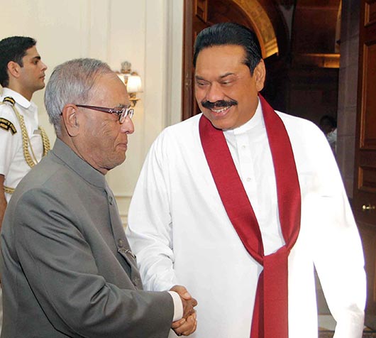 President Rajapaksa meets Indian President