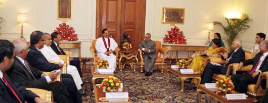 President Rajapaksa meets Indian President