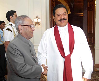 President Rajapaksa meets Indian President