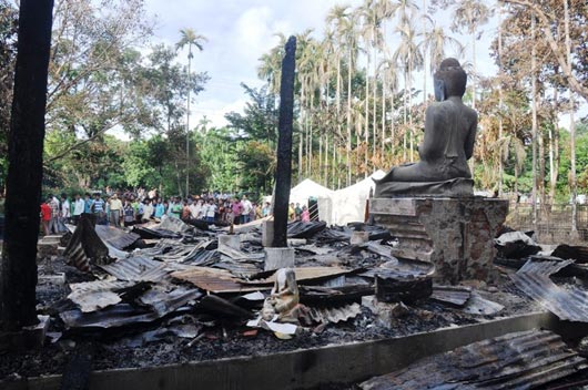 Aarson attacks on Buddhist temples and villagers in Bangladesh