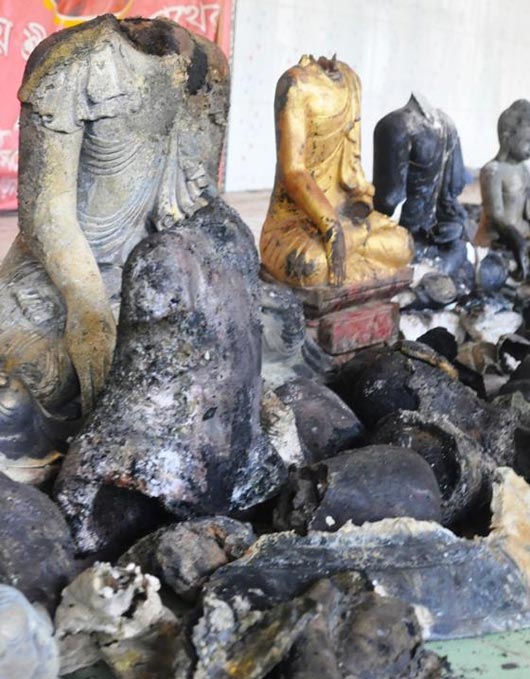 Aarson attacks on Buddhist temples and villagers in Bangladesh