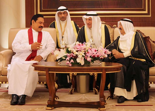 President Rajapaksa arrives in Kuwait to attend ACD Summit