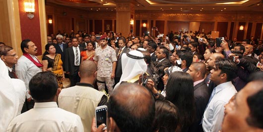 Sri Lankans in Kuwait meet the President