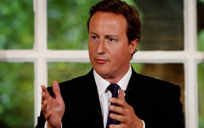 British Prime Minister David Cameron