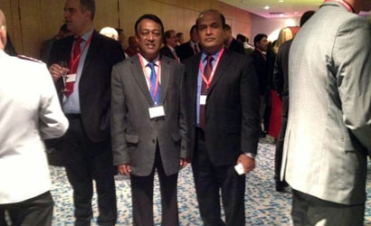 Major General Hathurusinghe and Ambassador Kongahage at the 2nd International Symposium on CBRN