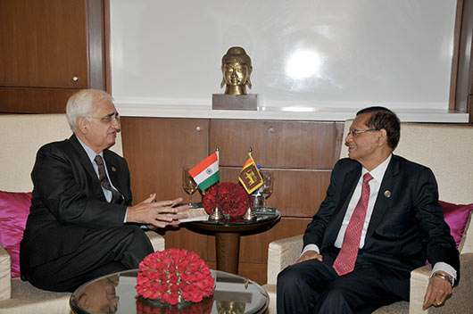 Minister Peiris meets the new External Affairs Minister of India