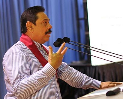 President Mahinda Rajapaksa