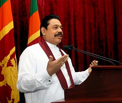 President Mahinda Rajapaksa