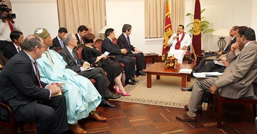 Delegation of Permanent Members to the UN calls-on President Rajapaksa