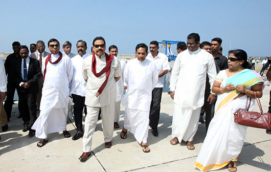 President Rajapaksa declares open South Asia’s largest Fisheries harbor in Dikkowita