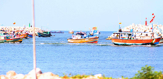 President Rajapaksa declares open South Asia’s largest Fisheries harbor in Dikkowita