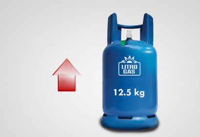 12.5 kg gas cylinder up by Rs. 150