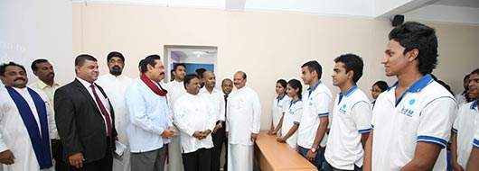 President Rajapaksa declares open new NIBM Branch in Kandy