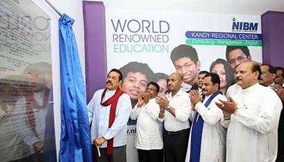 President Rajapaksa declares open new NIBM Branch in Kandy