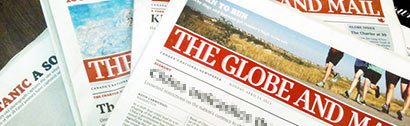 The Globe and mail newspaper