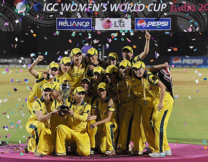 Women storm home in cricket's World Cup