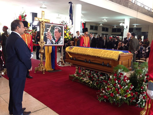 Ministerial Delegation attends State Funeral of Late President Hugo Chavez