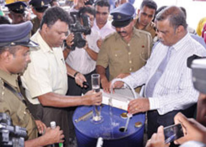 Customs seize 210 barrels of contraband ethyl alcohol