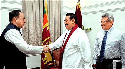 Dr. Subramanian Swamy meets President Mahinda Rajapaksa