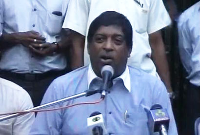 United National Party Parliamentarian Ravi Karunanayake