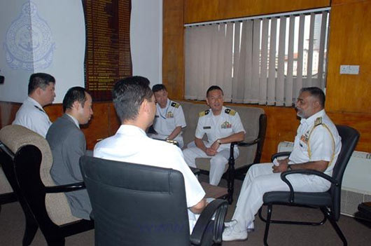 Two Japanese Naval Ships arrive at the Port of Colombo