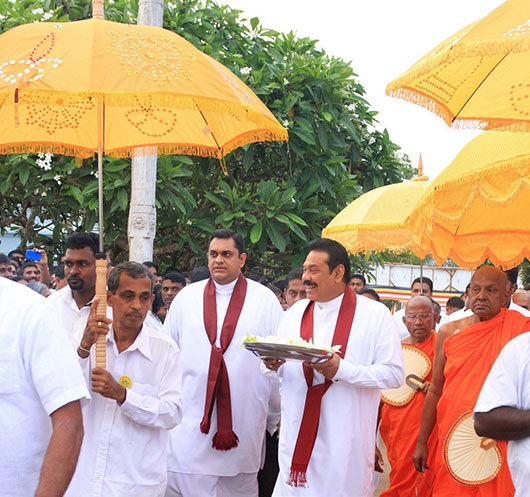 National Oil Anointing Ceremony under the patronage of President Rajapaksa