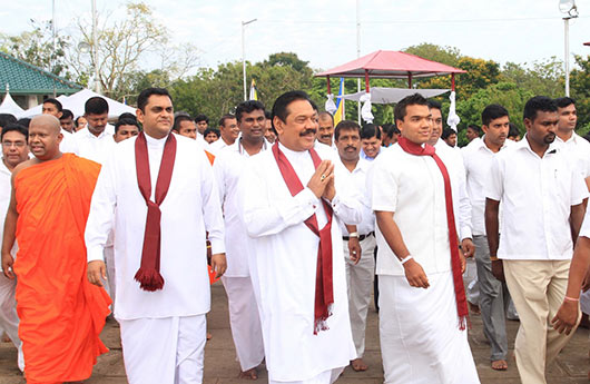 National Oil Anointing Ceremony under the patronage of President Rajapaksa