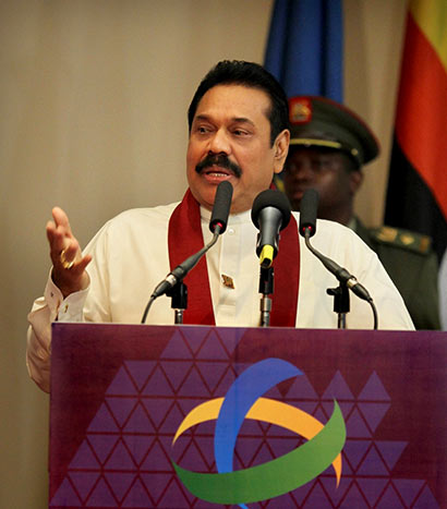 President Mahinda Rajapaksa at Commonwealth Local Government Conference