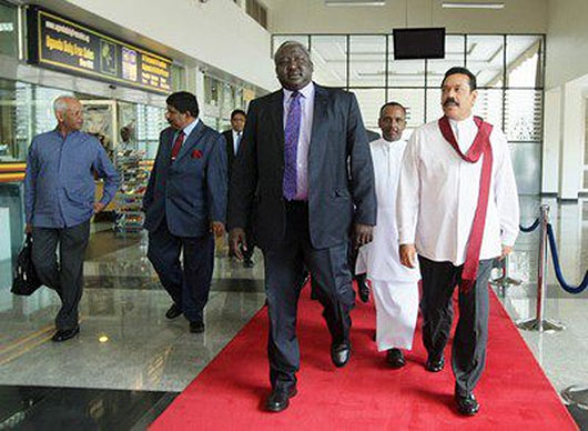 President Rajapaksa Arrives in Kampala - Ugandan