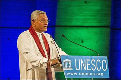 Speaker Chamal Rajapaksa at UNESCO