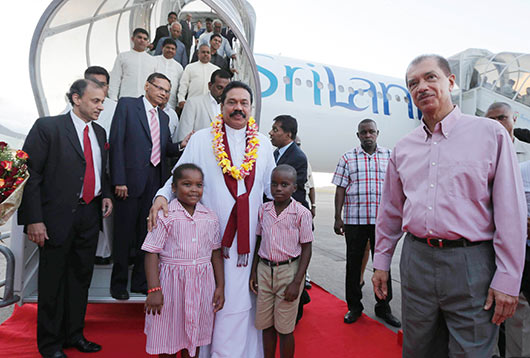 Seychelles welcomes President Rajapaksa on historic visit