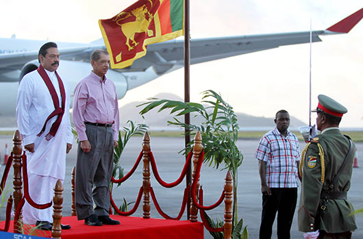 Seychelles welcomes President Rajapaksa on historic visit