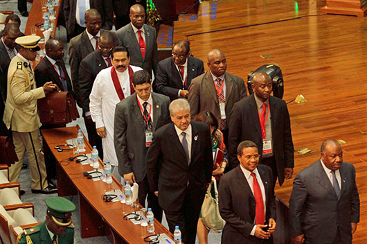 President Rajapaksa attends the Global Smart Partnership Dialogue Forum 2013 in Tanzania.