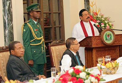 President Mahinda Rajapaksa in Tanzania