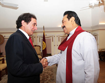 Dr. Anoop Singh met Sri Lanka President Mahinda Rajapaksa