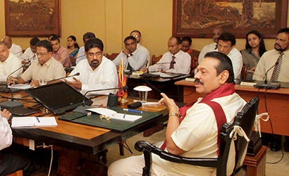 President Rajapaksa met Media Heads