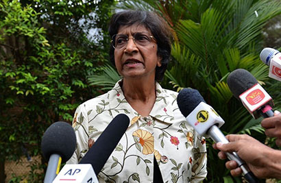 Navi Pillay in Sri Lanka