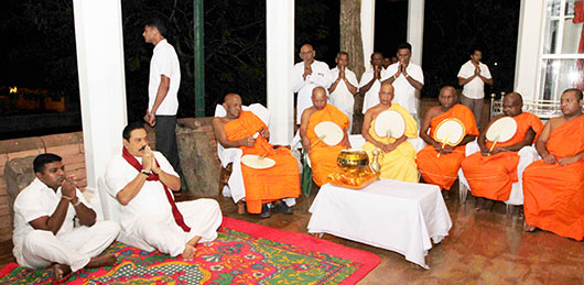 President Rajapaksa participates in the Annual Kataragama Festival