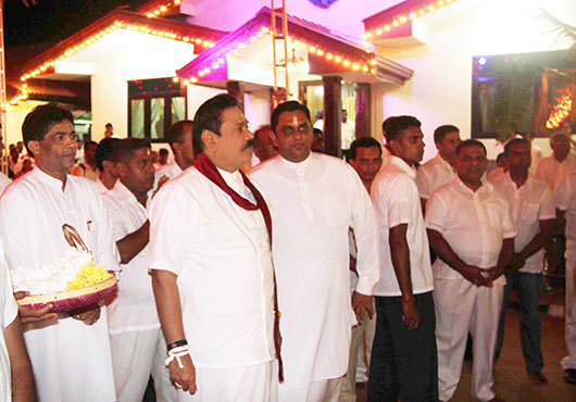 President Rajapaksa participates in the Annual Kataragama Festival